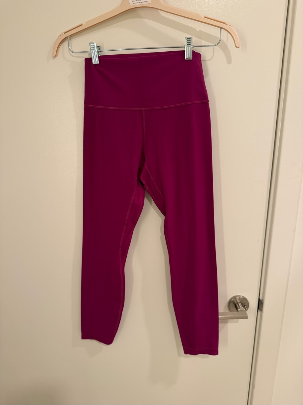 Lululemon Magenta High Rise Crop Leggings Size 6